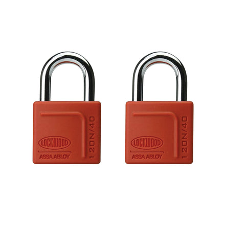 Lockwood 40mm Alloy Silicon Padlock (2pk)