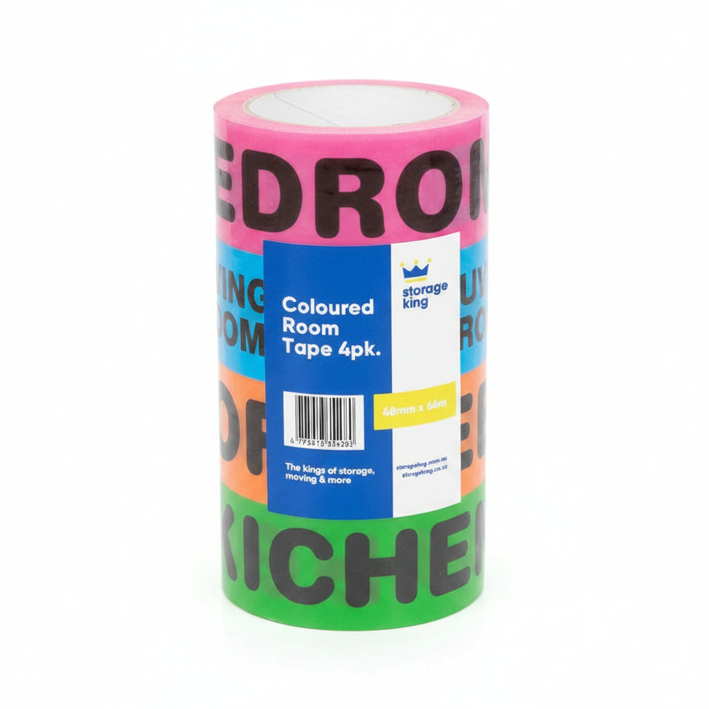 Coloured Room Packing Tape 4PK