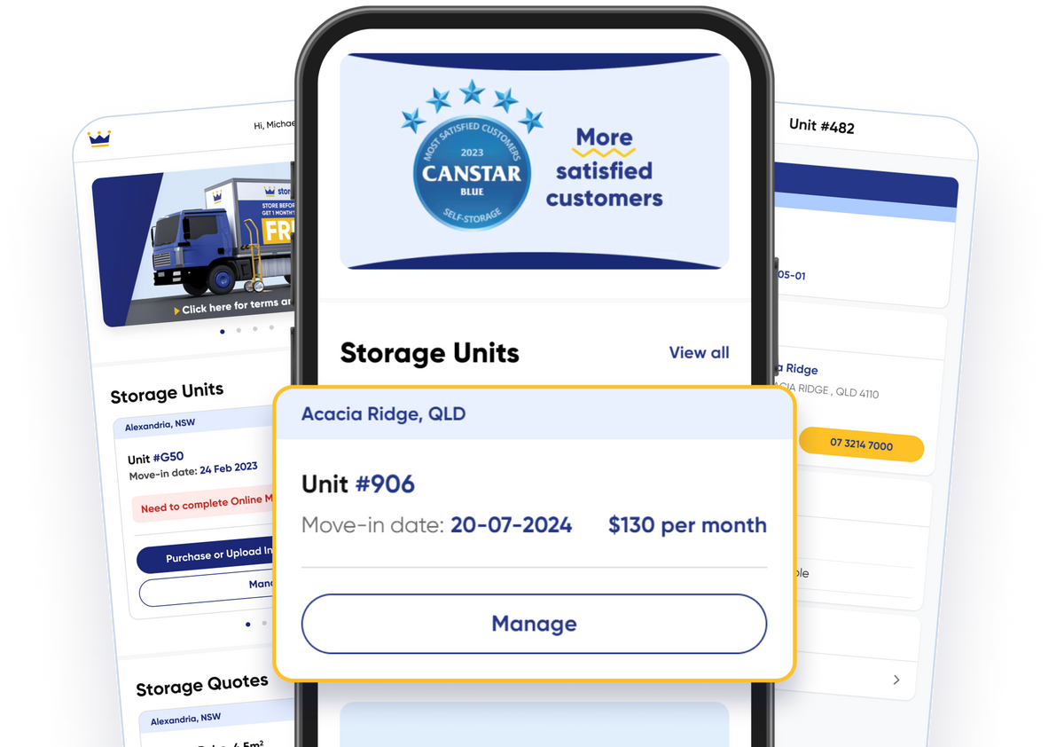 Storage Systems App Storage King | Mobile App - Account Management & Support